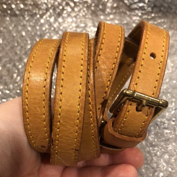 LOUIS VUITTON Replacement Vachetta Leather Shoulder Strap without LV Clasps - Picture 1 of 14